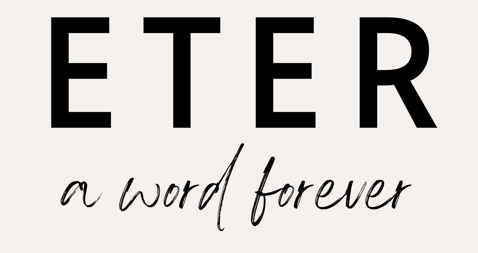 Eterword